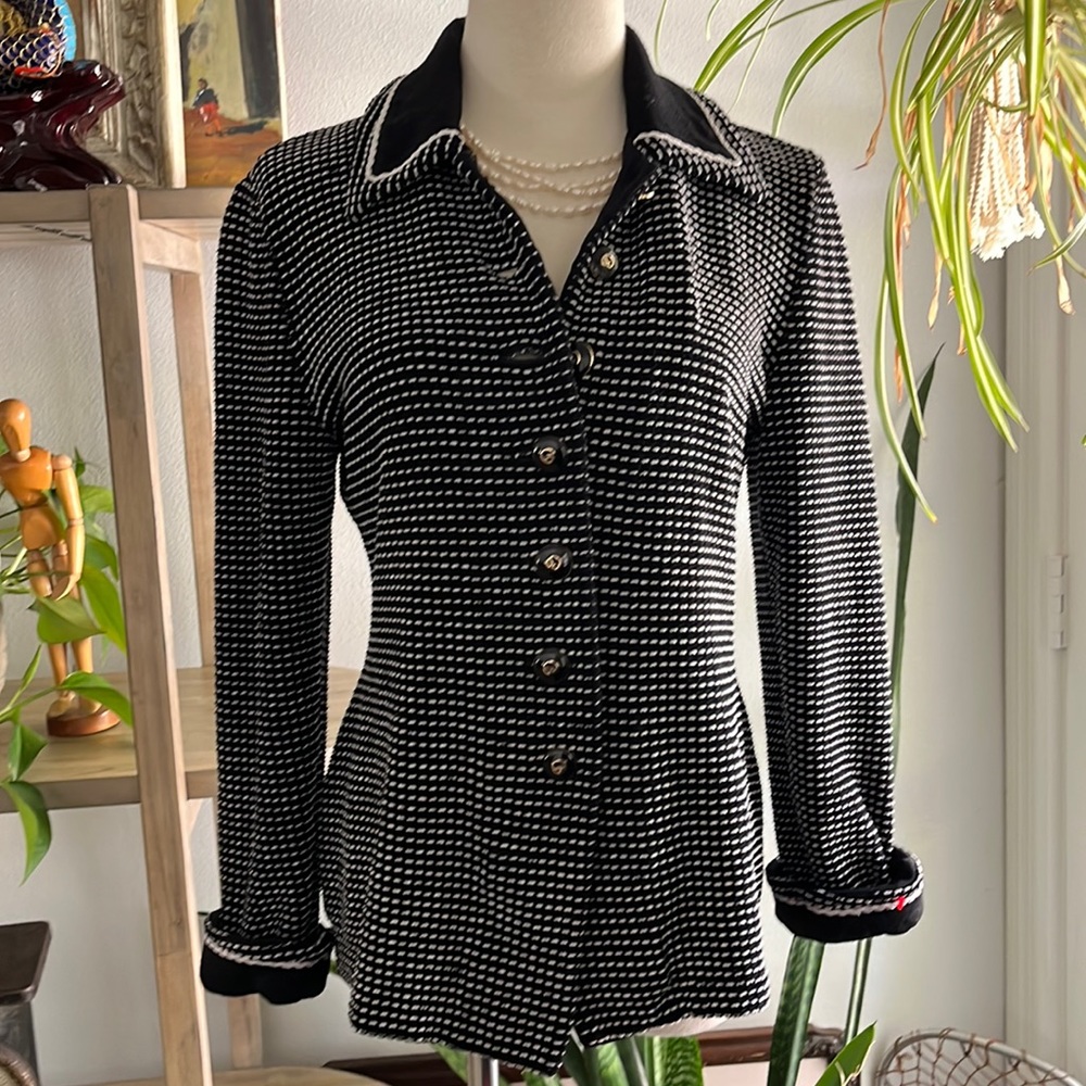 Vtg St. John Collection Knit Cardigan Jacket